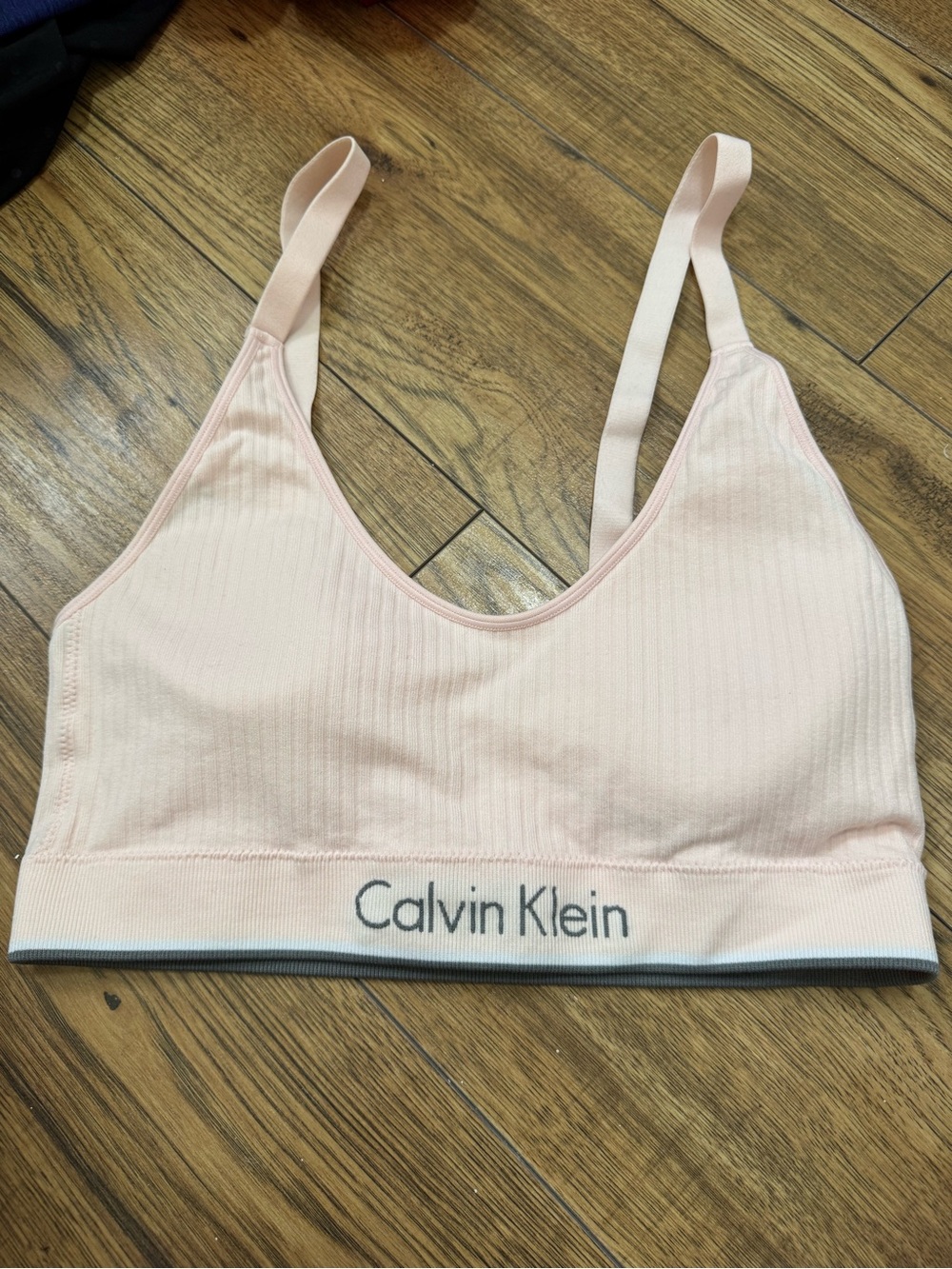 Calvin Klein Light Pink Ribbed Logo